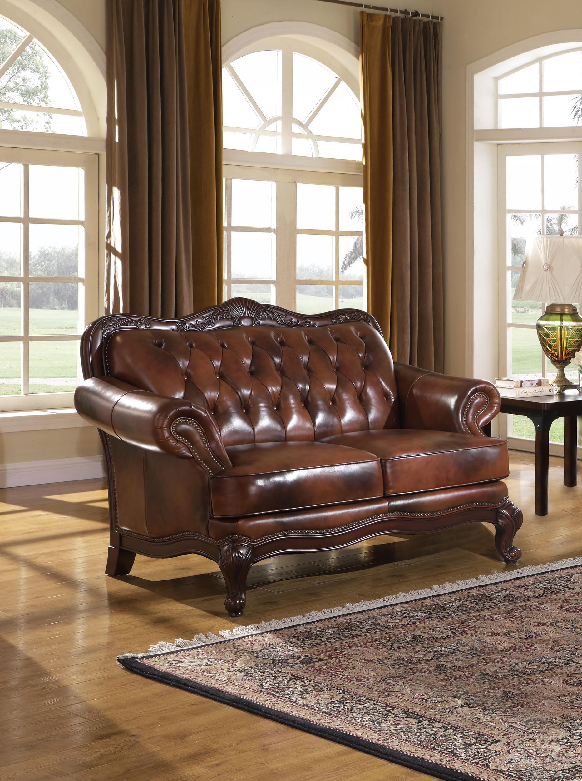 Amazon.com: Coaster Home Furnishings - Victoria - Leather & Wood